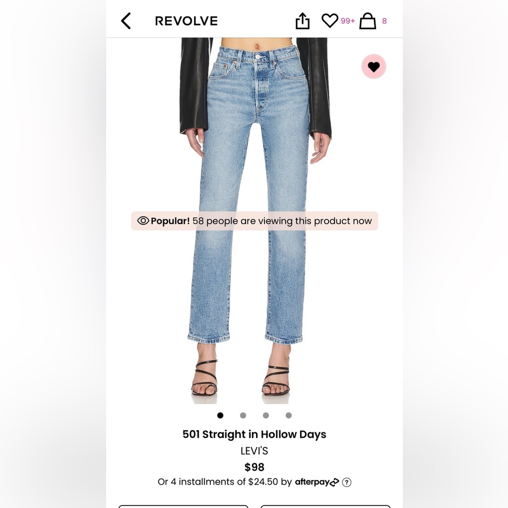 Levis 502 straight size 28 in Hollow Days